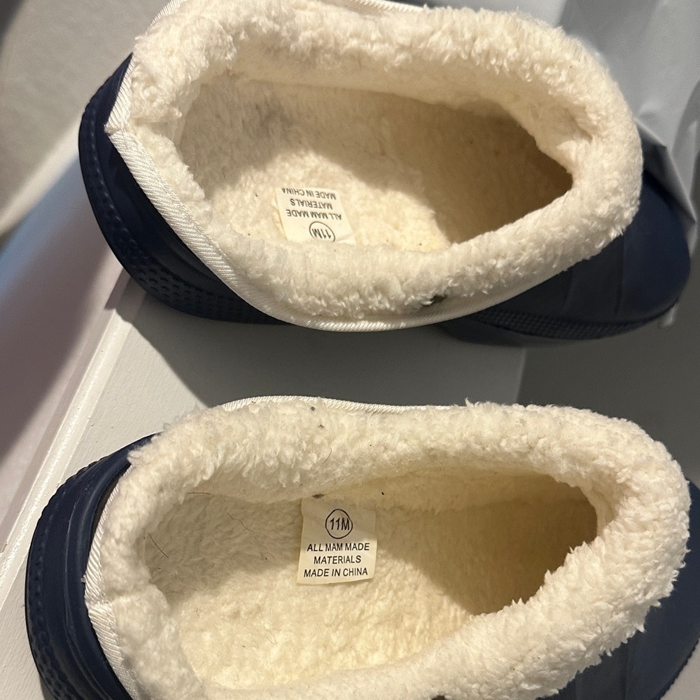 SHEIN Blue Fleece-Lined Slippers - Picture 5 of 7
